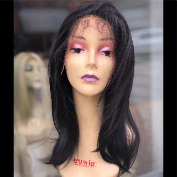 Fulllace Long Bob dark brown wig soft Swisslace Boutique